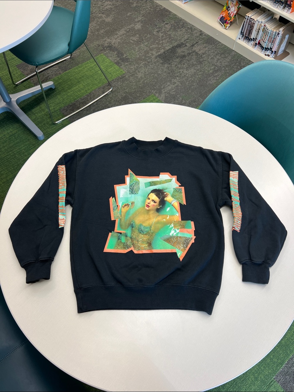 Taylor Swift the life of a showgirl crewneck long sleeve sweatshirt official YM